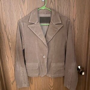 Women's Corduroy Blazer - Tan